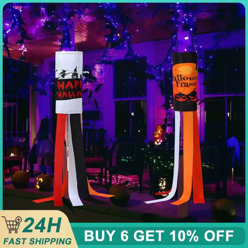 

1PCS Halloween Dram Flag Door Trims Theme Decoration Home Supplies Flag Party Supplies Festive Atmosphere Ghost Festival Pendant