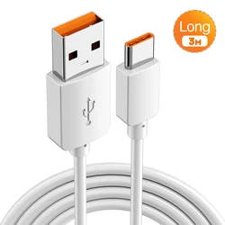 Ultra Long 10M Type C Data Cable - 6A Fast Charging Extension Charger Cord (3M)