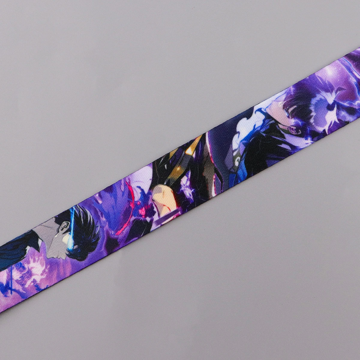 Anime-Themed Lanyard with ID Card Holder and Key Ring