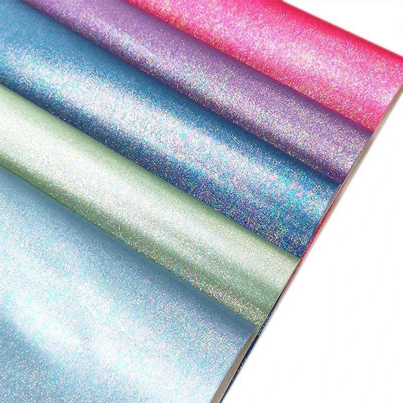 

46x135cm PU Leather Glitter Fabric for Sewing Faux Leather Sheets for Bows Diy Cloth Leathercraft Arts Crafts Home Garden