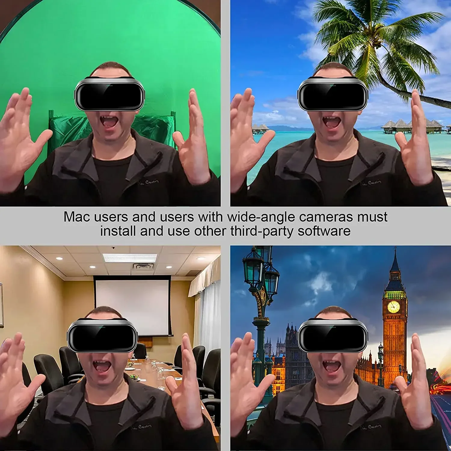 TENWISH Chroma Key Green Screen on Chair for Video OBS Live Zoom Webcam Meeting Conference Youtube Virtual Background