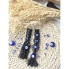 Macrame Wall Hanging Handmade Tapestry Nazar Decoration Turkish Evil Eye Keychain Pendant for Home Car Rearview Mirror  Gift 3