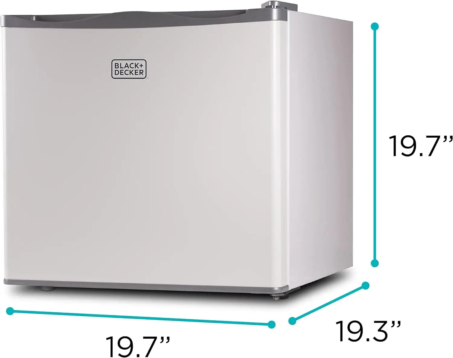 BLACK+DECKER 1.2 Cu. Ft. Compact Upright Freezer, Mini Deep Freeze with Full-Width Wire Shelf, White