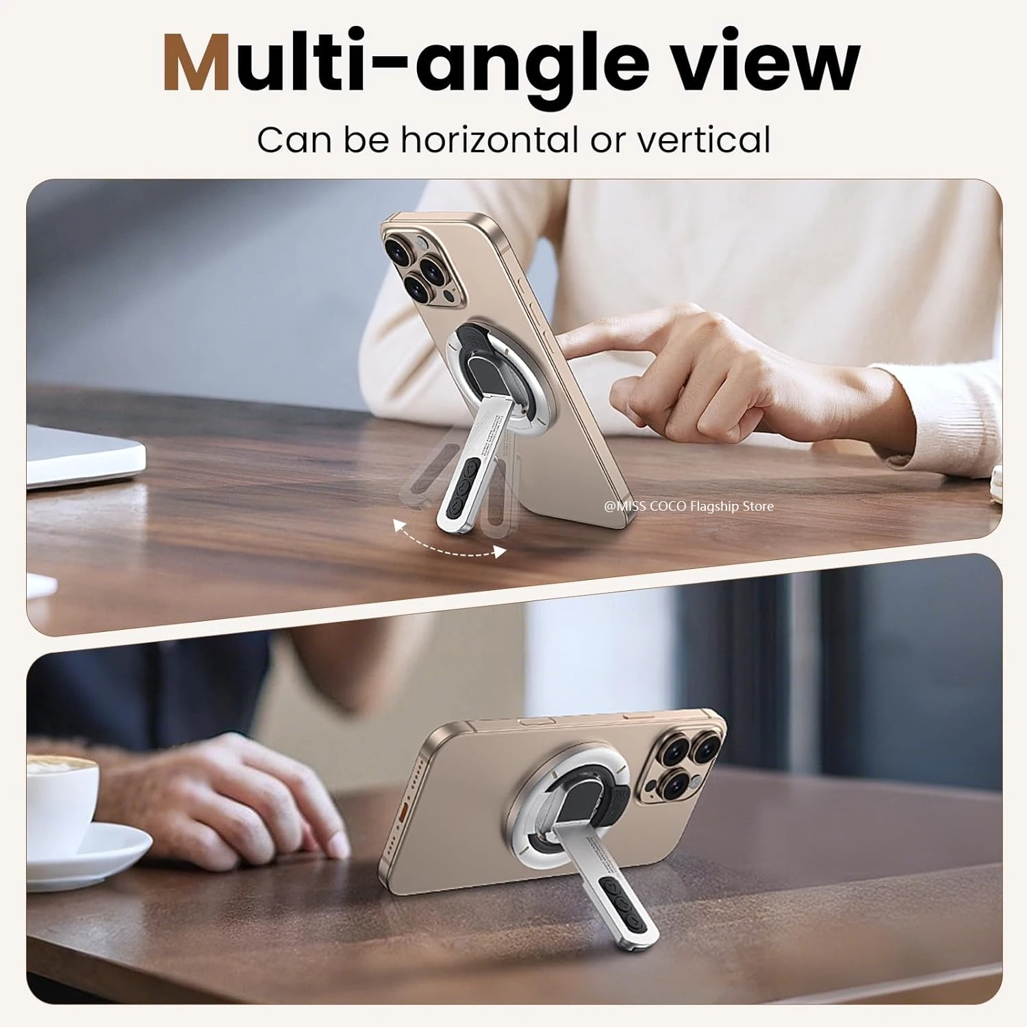 MagSafe 3-in-1 Magnetic Phone Grip and Stand