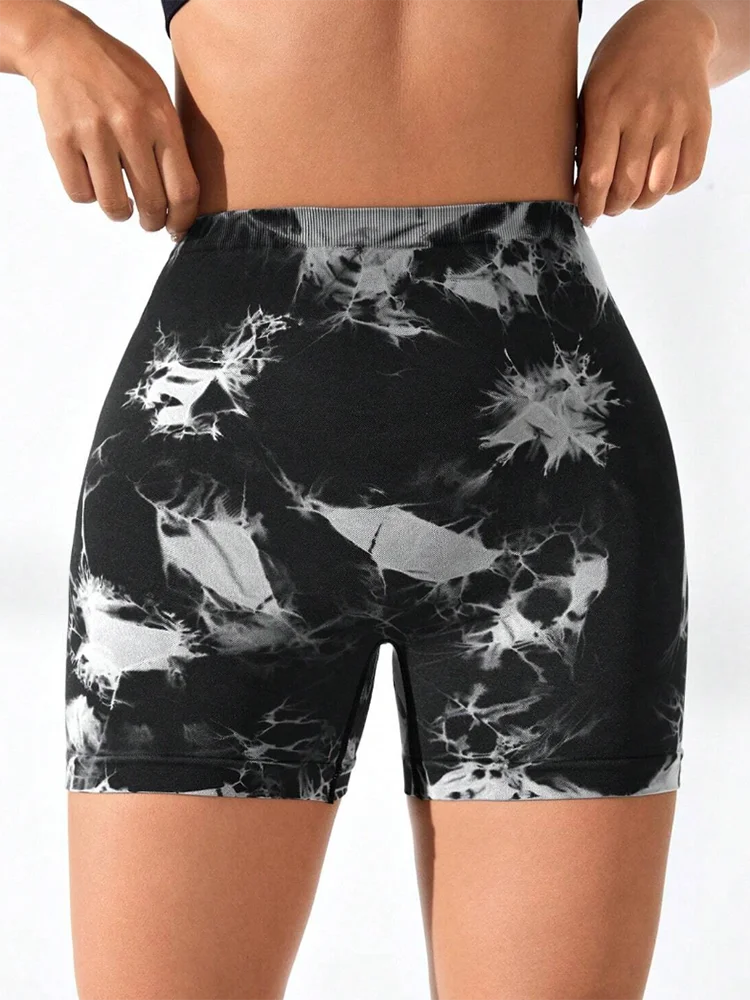 FITTOO Women V Back Shorts Cross High Waist Scrunch Butt Booty Leggings Workout Athletic Gym Cargo Bottoms Sexy Female Clothing 3