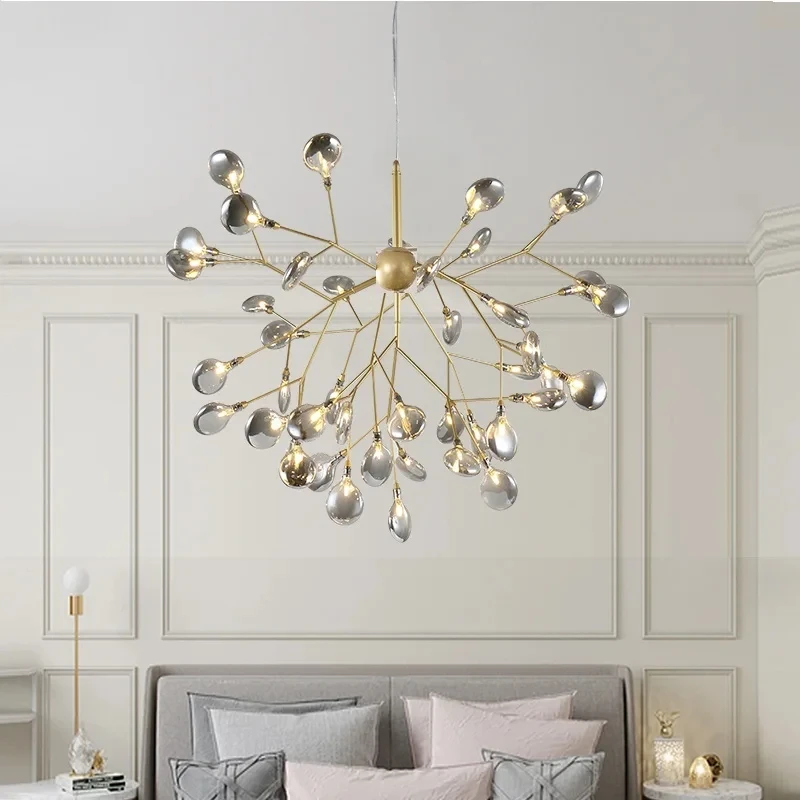 

Ceiling Chandelier LED Modern Firefly Stylish Tree Branch Lamp Decorative Hanging Lighting Art Deco for Living Room Bedroom Home