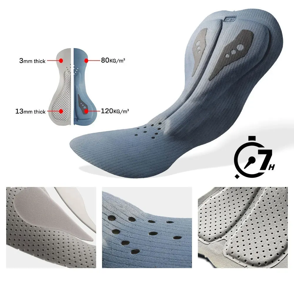 New Grey Bicycle Seat Cushion Men Summer Cycling Bib Shorts  7H Padded  Mountain Bike Bib ShortsBreathable Quick Dry MTB Pants 4