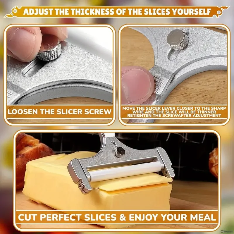 Cheese Slicer Stainless Steel Handheld Cheese Butter Slicer Cutter Grinder Cutting Knife Tools Kitchen Accessories