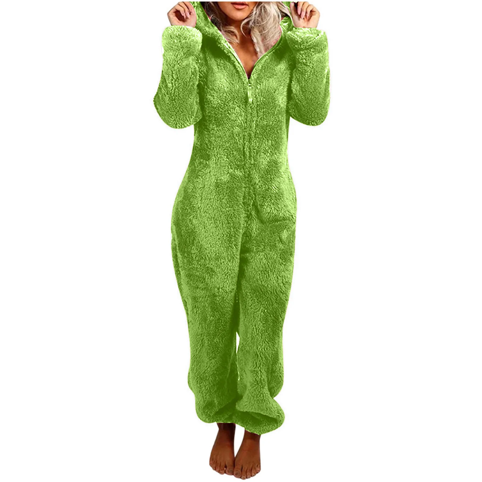 thumbnail image 1 of Onesies-ropa de dormir de forro polar para mujer, conjuntos de pijamas de talla grande para adultos, pijamas cálidos para mujeres, S-5XL de invierno, 2022, 1 of 6