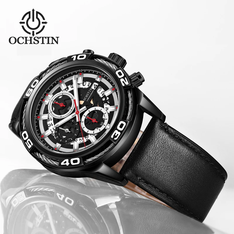 OCHSTIN 2024 new innovative nylon series simple and comfortable men's quartz watches multifunctional quartz movement watches
