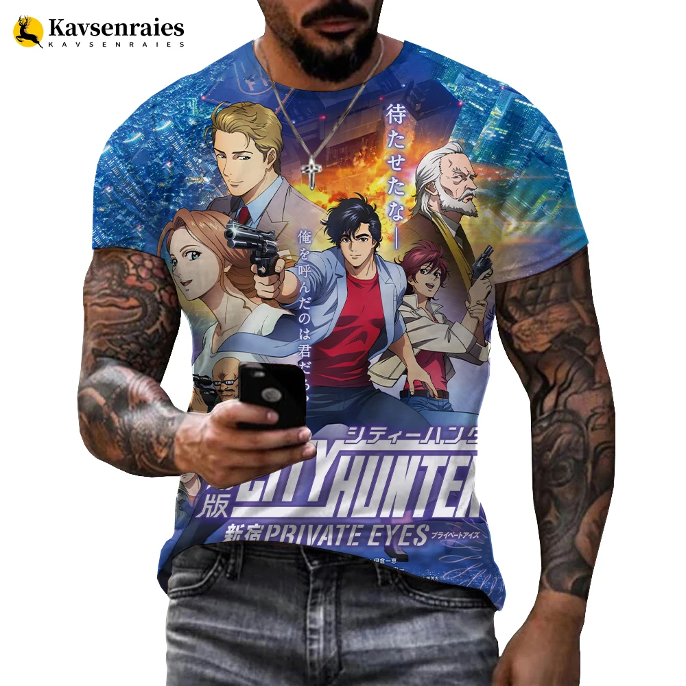 

Anime City Hunter Men/women New Fashion Cool 3D Printed T-shirts Casual Harajuku Style T Shirt Streetwear Oversize Tops 6XL