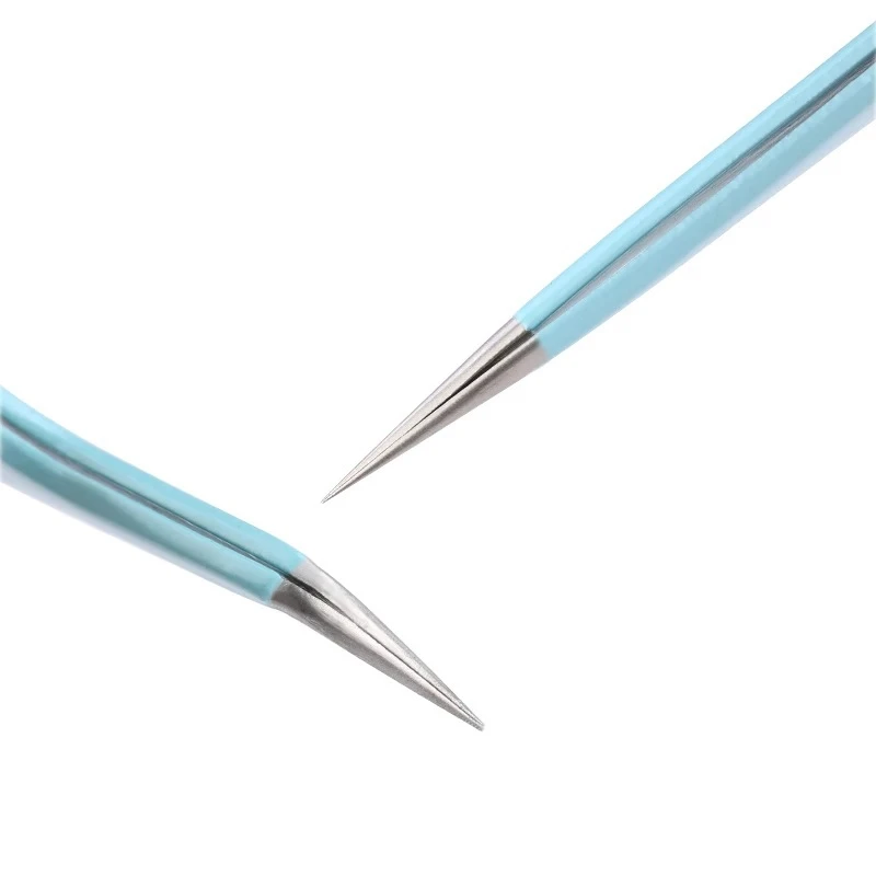1/2Pcs Stainless Steel Tweezers Straight&Curved Pointed Tweezers for DIY Nail Sticker Rhinestone Jewelry