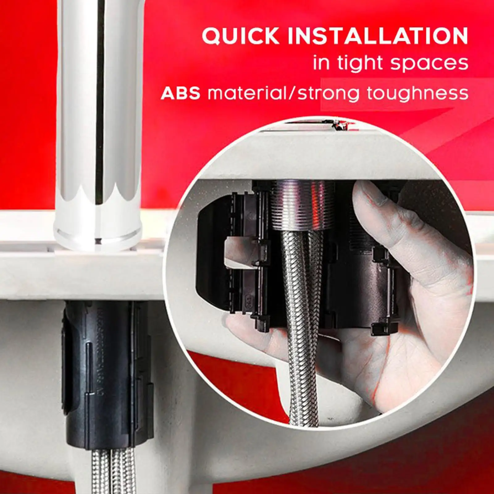 Fixed Base For Faucet Kitchen Sink Faucet Wash Basin Base Fixed Foot Nut Accessories Quick Install Repair Tool For 32mm Outer