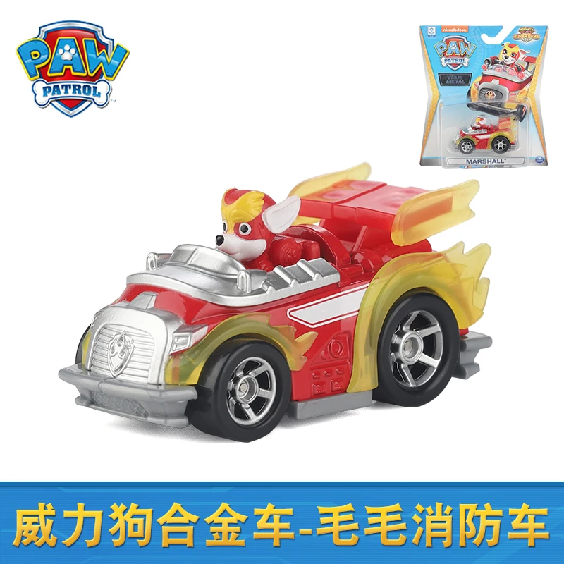 

Paw Patrol Rescue Cars Alloy Series Vehicle Power Dog Super Power Team Marshall Metal Car Model Toys for Kids Holiday Gift