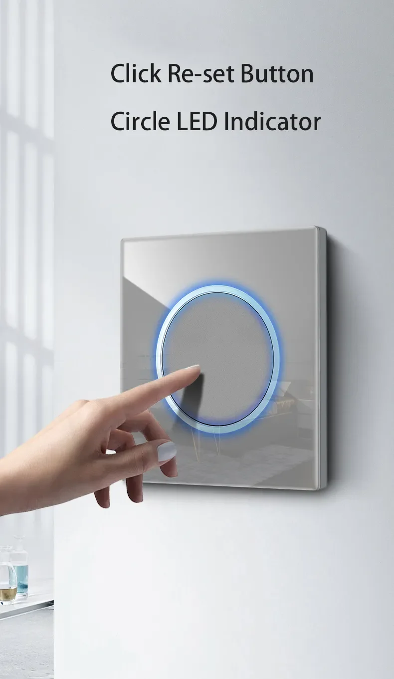 wallpad interruptor de luz parede com indicador 01