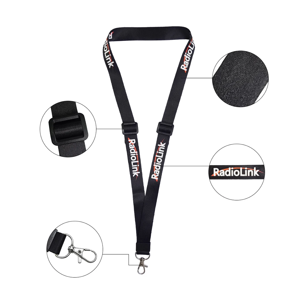 Radiolink Universelles Verstellbares Lanyard für Fernbedienung RC-Sender mit Hakenhalterung für AT9SPRO/AT10