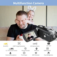 Video Camera 4K Professional Youtube Live Streaming Ordro AC5 12X Optical Zoom Digital Camcorder Blogger Vlogging Filmadora - Image 3