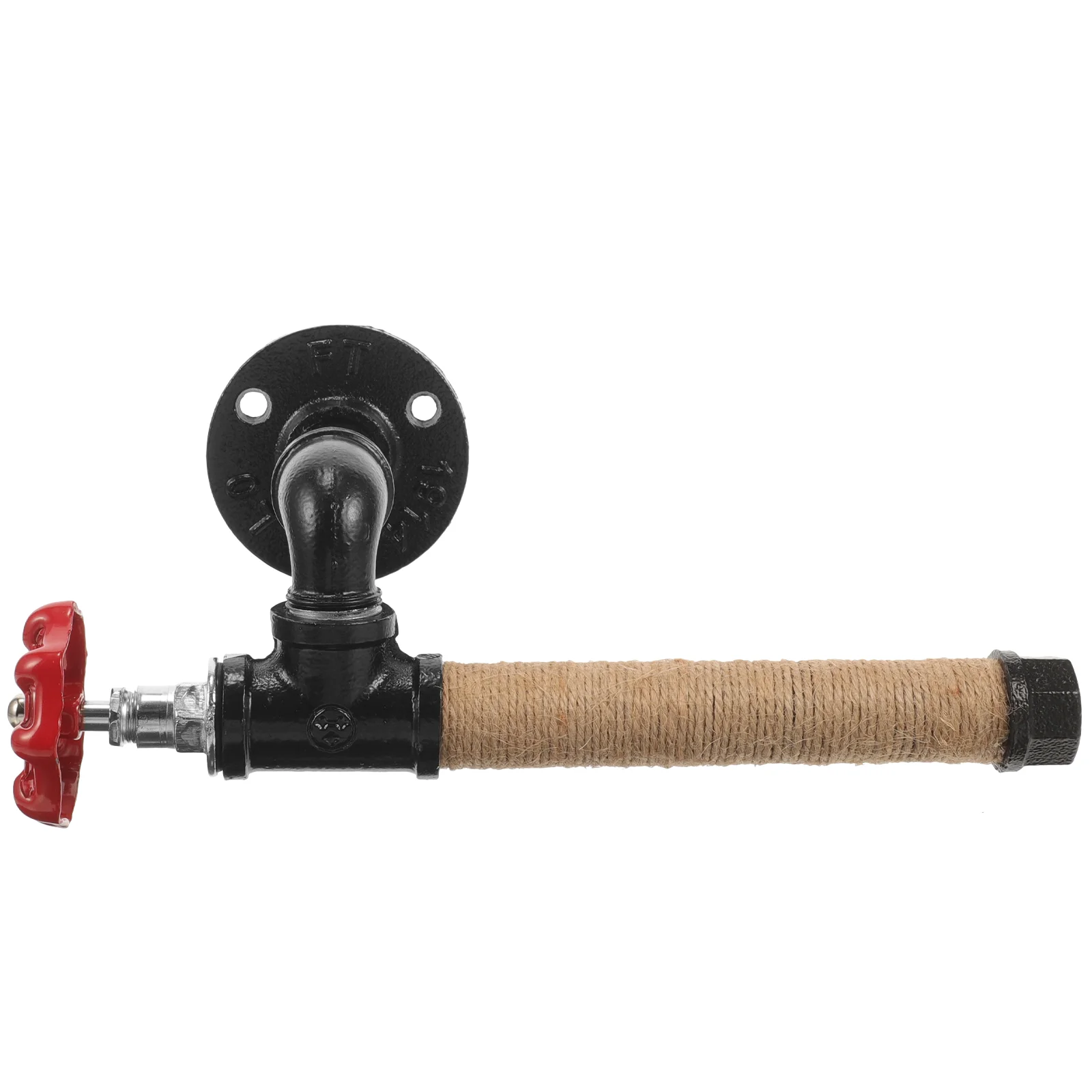 Diy Iron Pipe Wall Mount Paper Towel Holder Multipurpose Roll Shelf Tissue Dispenser Bathroom Fixture Storage Rack