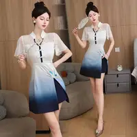 Vêtements de travail pour femmes, chemise, jupe courte imbibée, hôtel, salon de beauté, spa, massage, ongles, bain de pieds, technicien, salopette, uniforme 3