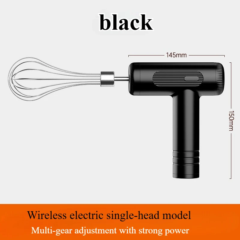 Description Picture 4 of item2025 Upgraded Wireless Electric Hand Mixer, Automatic Cream Whisk for Baking Cake, Battery-Powered Egg Beater