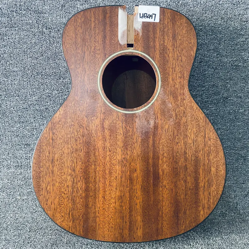 Hb497 Solid Top Chitarra Acustica Corpo Versione Non Finita 36'Om Con Danni Per Fai Da Te Sostituire La Parte Della Chitarra Fatta A Mano