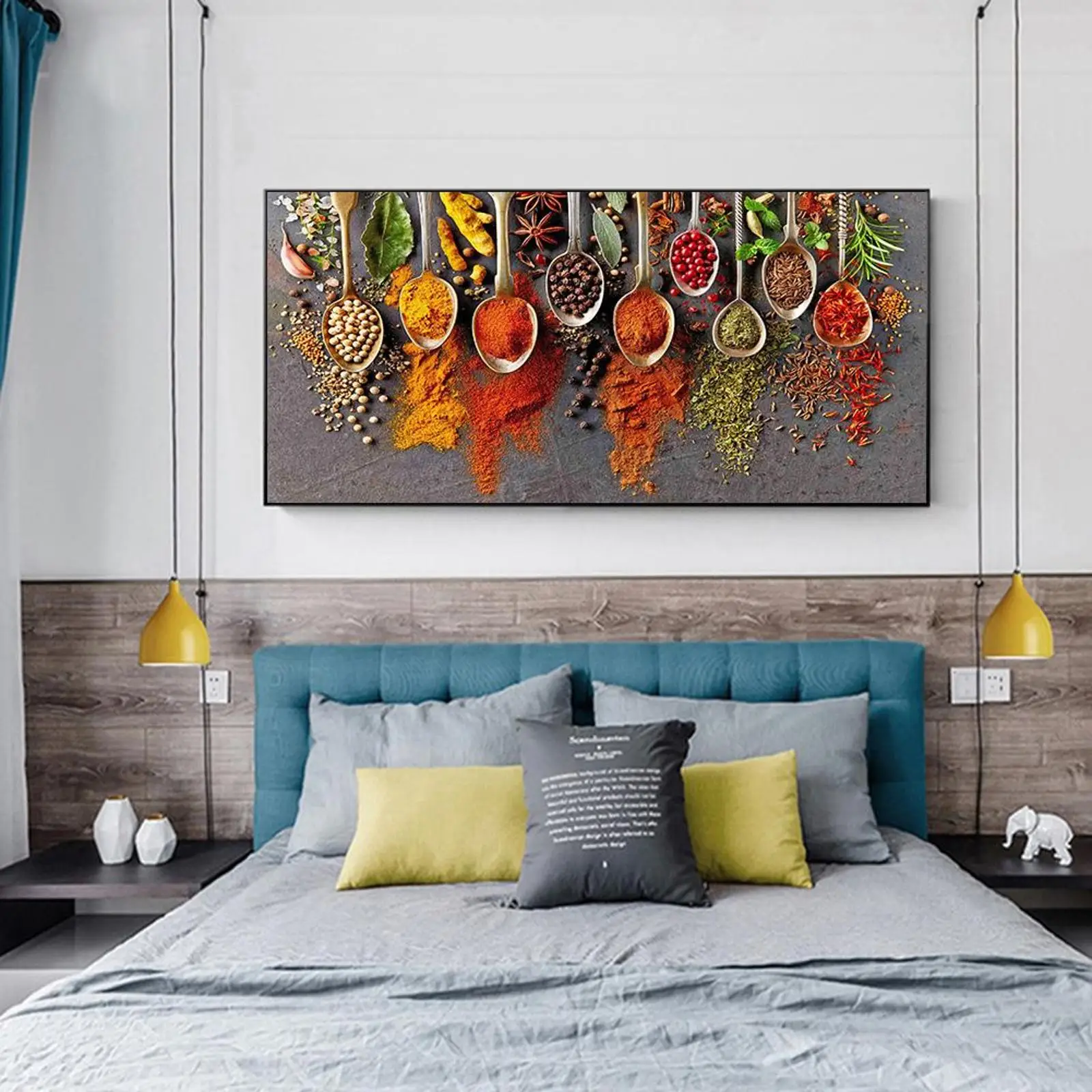 Canvas Picture Mosaic Full Round Craft Seasoning Diamond Painting Home Decor