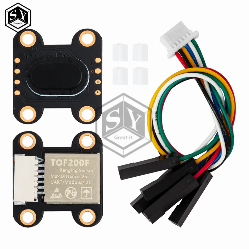 VL6180 VL53L0 VL53L1 Time-of-Flight (ToF) Laser Ranging Built-in MCU Algorithm TOF050F TOF200F TOF400F 50CM/2M/4M MODBUS/IIC I2C image 5