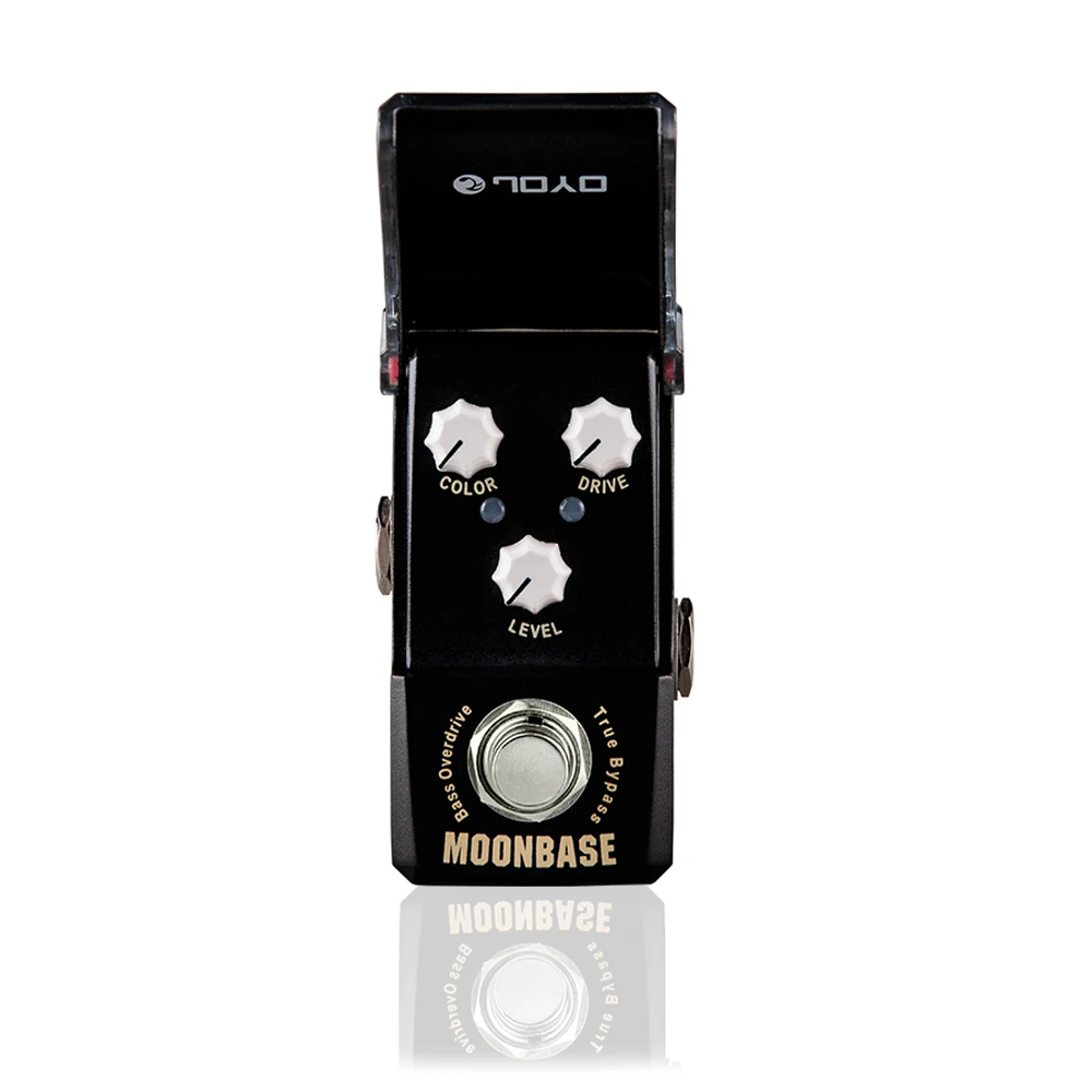 Moonbase Bass Overdrive Pedal Guitar Effect Black True Bypass Tone Over