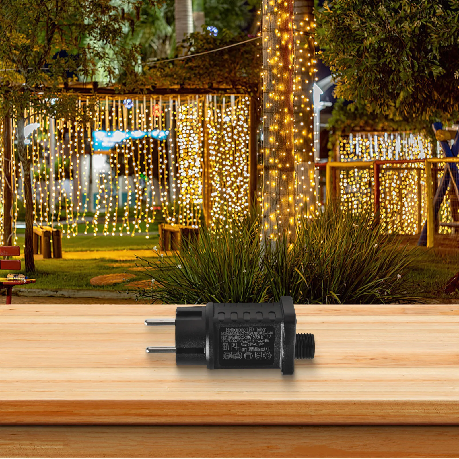 1pc Transformer String Lights 9W 31V LED Waterproof IP44 Timer Power Supply Power Adapter Lighting Replacement Parts