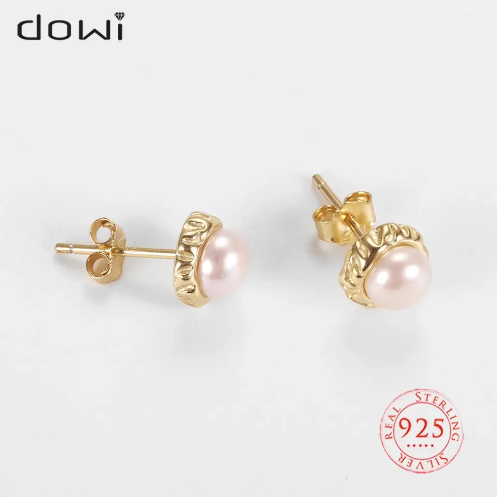 

Женские серьги-гвоздики из серебра 100% пробы, с жемчугом