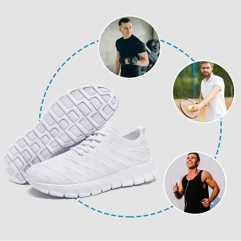 أحذية رجالية كاجوال شبكية قابلة للتنفس أحذية مشي خ...