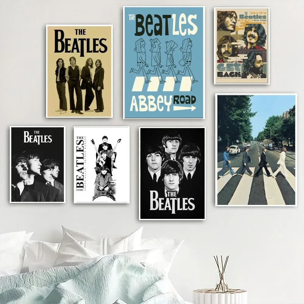 

Настенный постер Hot-Band-T-The B-Beatles для гостиной, Осенний Декор