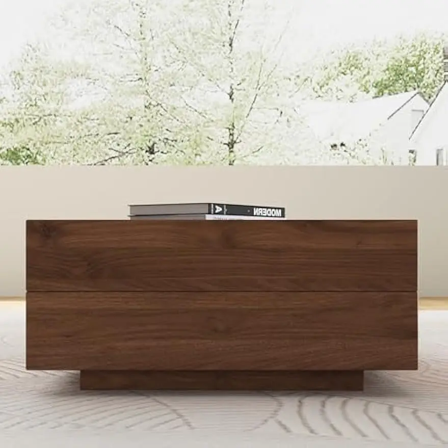 Modern Expandable Coffee Table (47.2"-81.8" Adjustable Centerpiece),Center Table with Large Storage