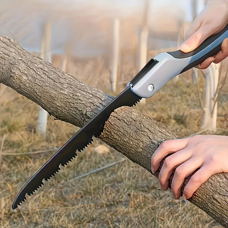 SK5 Steel Ergonomic Folding Saw with Safety Lock-Ideal for Woodworking, Tree Pruning & DIY Projects folding saw hand saw