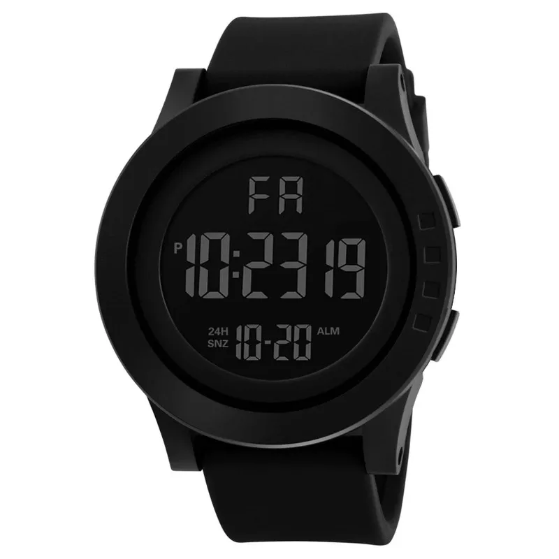 Classic Digital Watch for Men Electronic Waterproof LED Alarm Stopwatch Sport Casual - 6