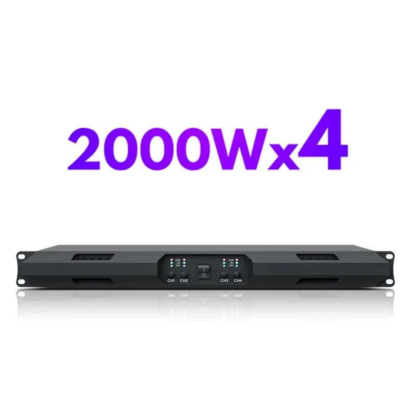 풀루오드 4*2000W 1U 디지털 앰프 FL-2000/FL-4000 2/4채널 파워 앰프 스테레오 사운드 시스템 프로 오디오 클래스 D 앰프