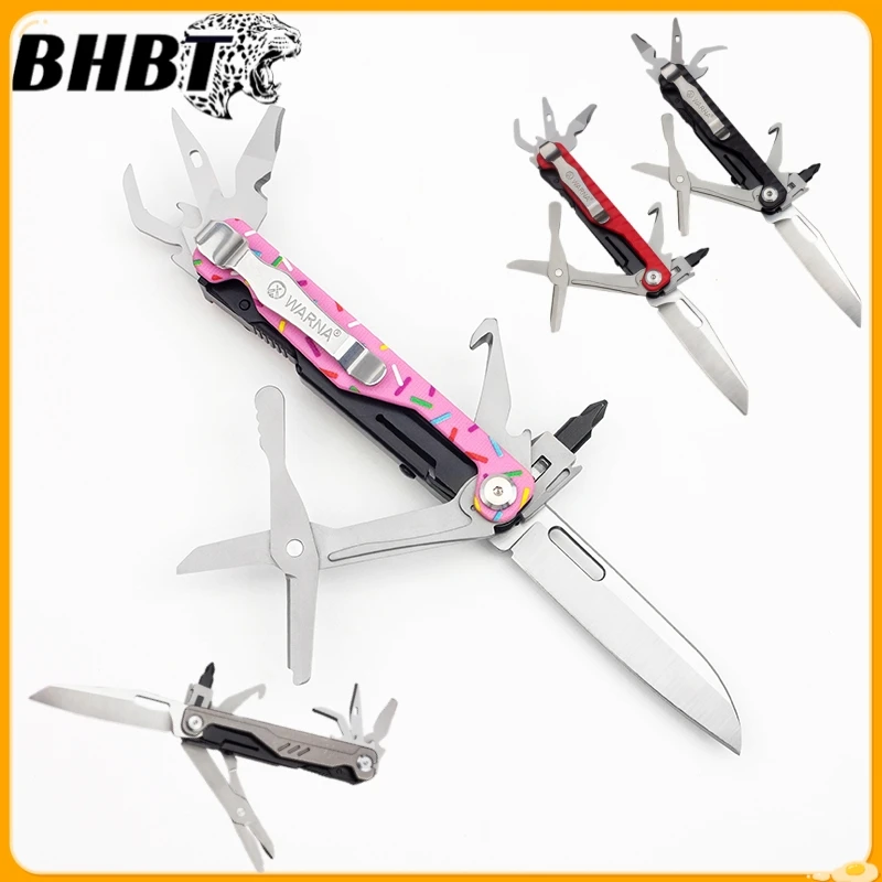 BHBT 18 in 1 접이식 Multitool 휴대용 다기능 조합 도구 접이식 가위 EDC 야외 장비
