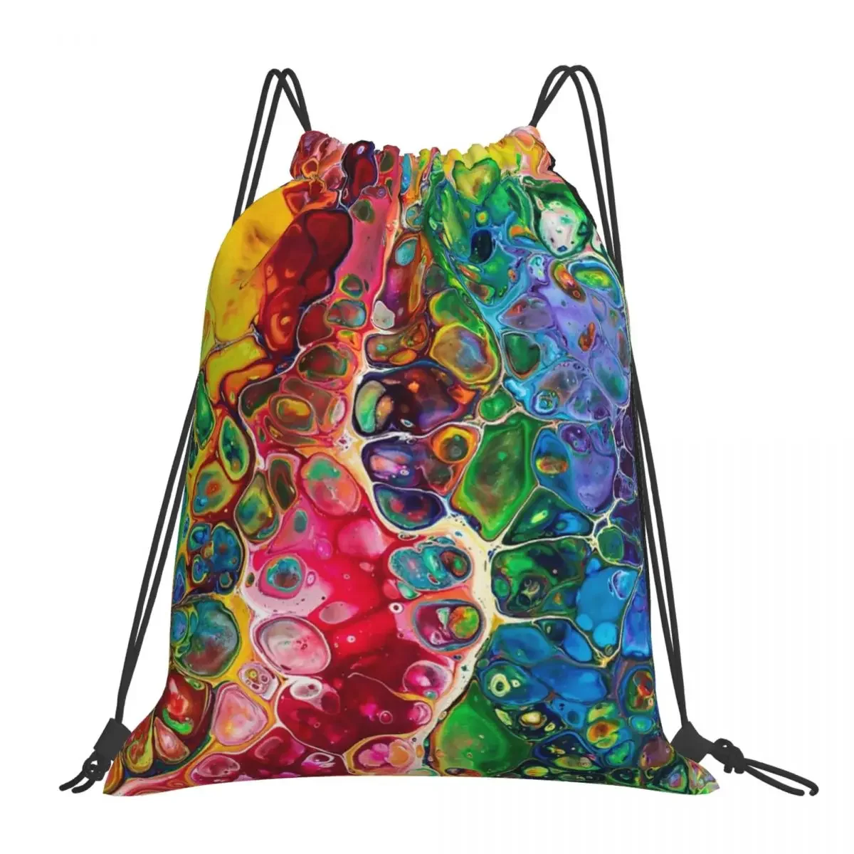 

Somewhere Over The Rainbow Backpacks Casual Portable Drawstring Bags Drawstring Bundle Pocket Shoes Bag BookBag For Man Woman