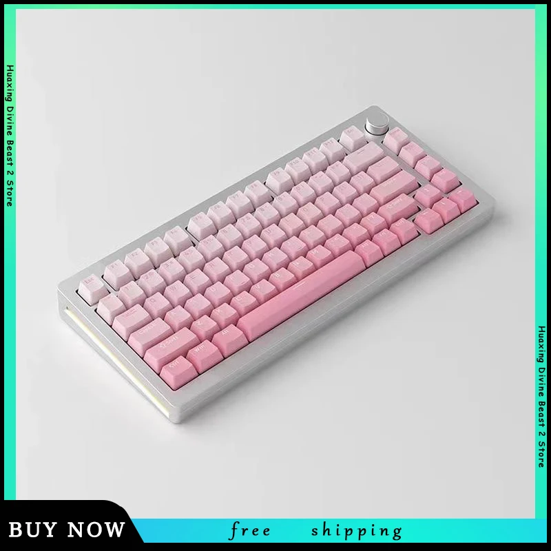 

New M1w Wired/wireless Bluetooth Customization Tri-mode Mechanical Keyboard Hot Plug E-sports Rgb Gradient Light Effect Keyboard