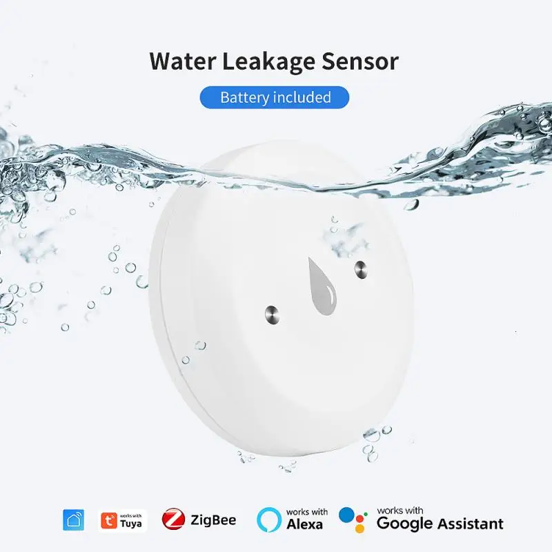 

Датчик утечки воды ZigBee с сигнализацией, детектор для полной утечки воды в резервуаре, удаленный мониторинг