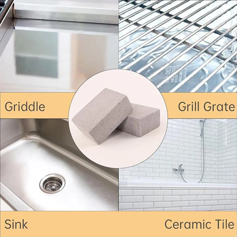 Cleaning Stone Barbecue, Cleaning Brick BBQ Grill, Baking Plate Tool, Oil Stain Cleaning, Floating Stone