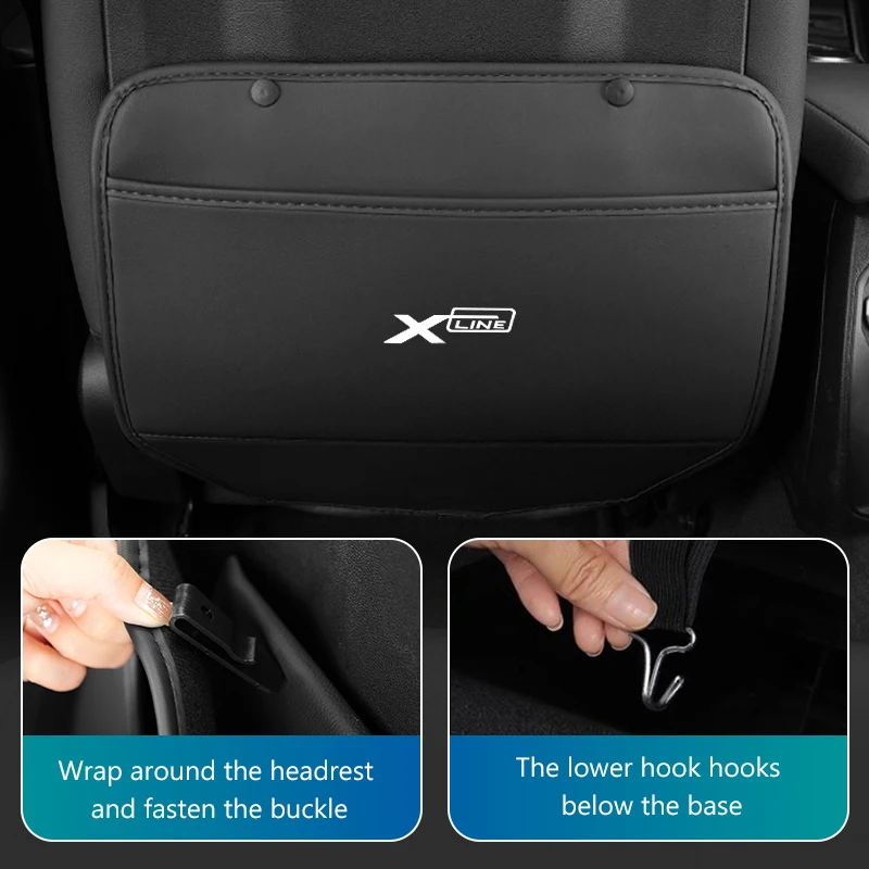 기아 X라인 스포티지 옵티마 씨드 소울 피칸토 스토닉용 자동차 좌석 등받이 수납, 뒷좌석 내마모성 등받이 개미 킥 패드