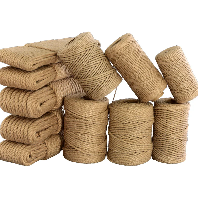 Natural Cord String Jute Ribbon Crafts Sewing DIY Jute Rope Jewelry Making Vintage Thread Twine Bulk Party Wedding Decortion jute rope