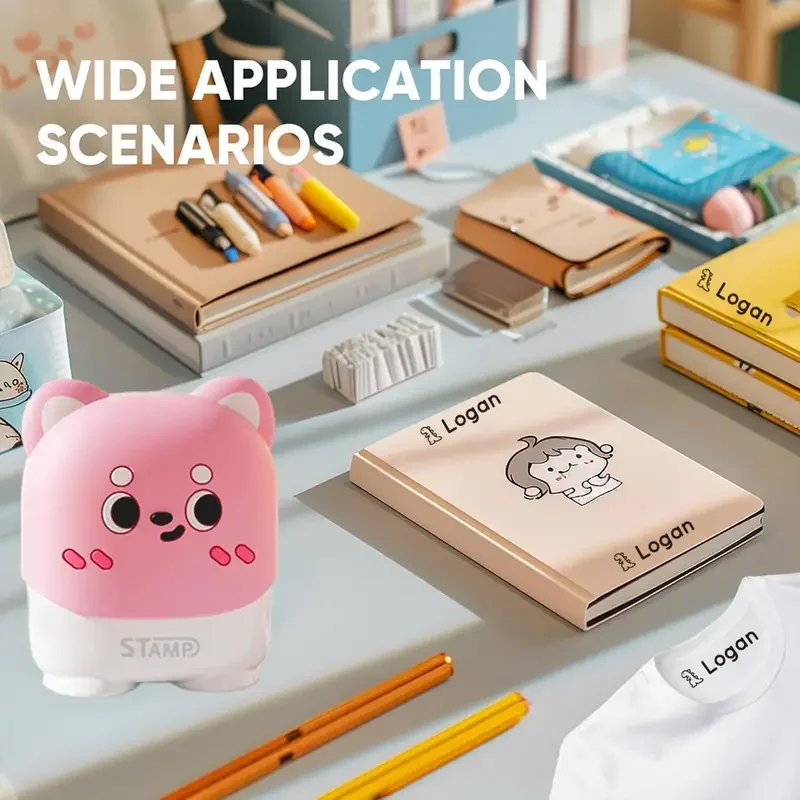 Personalized Fabric Name Stamps-Durable and waterproof, personalized clothing label stamps with cute designs