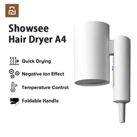 ShowSee A4 Hair Dryer Foldable Anion Hair Dryer Negative Ion 1800W Diffuser Hair Dryer Hair Care Quick Dry Hair Blower 1