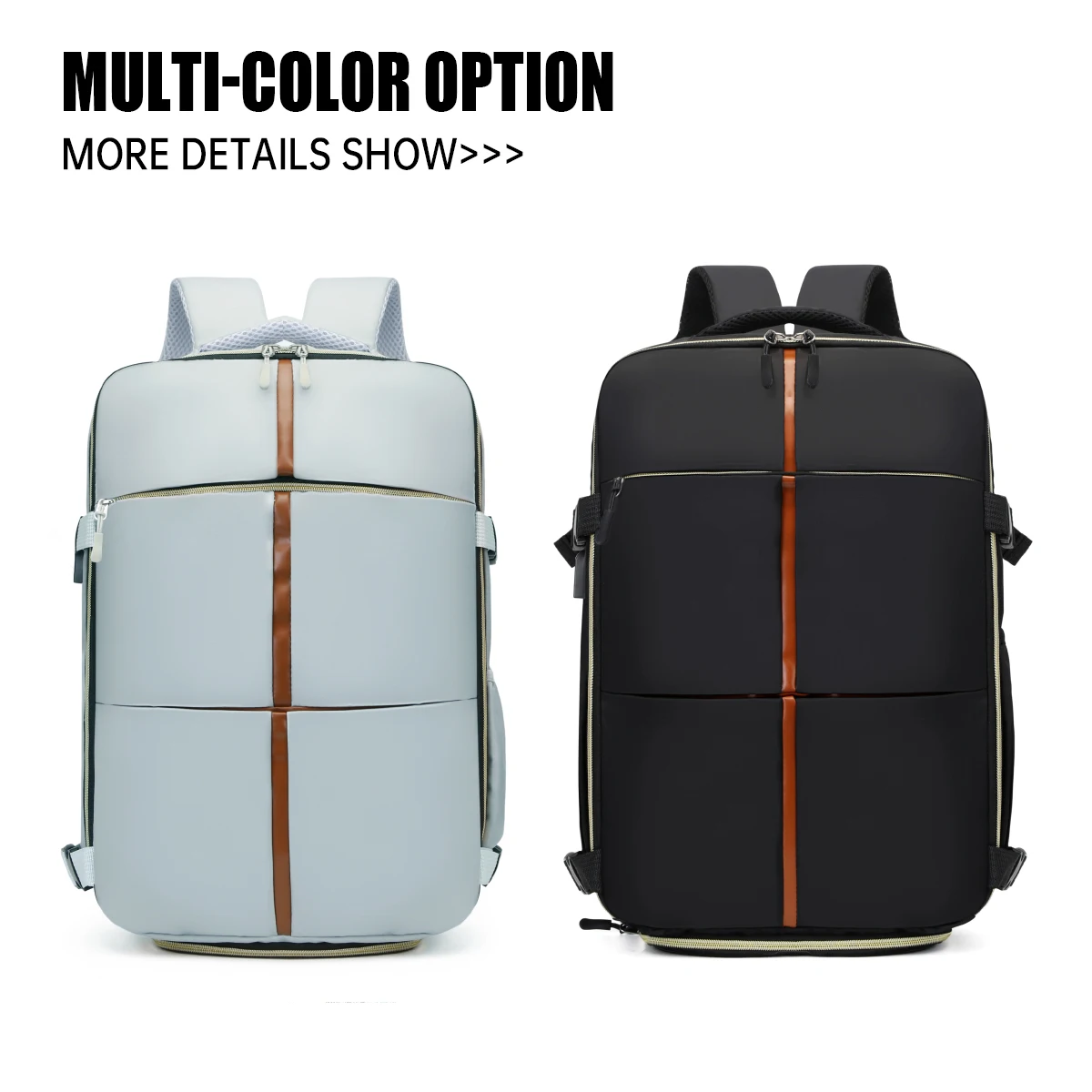 Backpack Commuter Bag Men's Black Laptop Bag Men's Business Travel Backpack Women's Travel Storage Large Capacity College Student