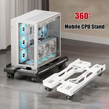 Nuevo Soporte Ajustable para CPU, Base Móvil para PC con Ruedas, Soporte de Escritorio Ajustable para Torre de Computadora 1 Nuevo Soporte Ajustable para CPU, Base Móvil para PC con Ruedas, Soporte de Escritorio Ajustable para Torre de Computadora 1
