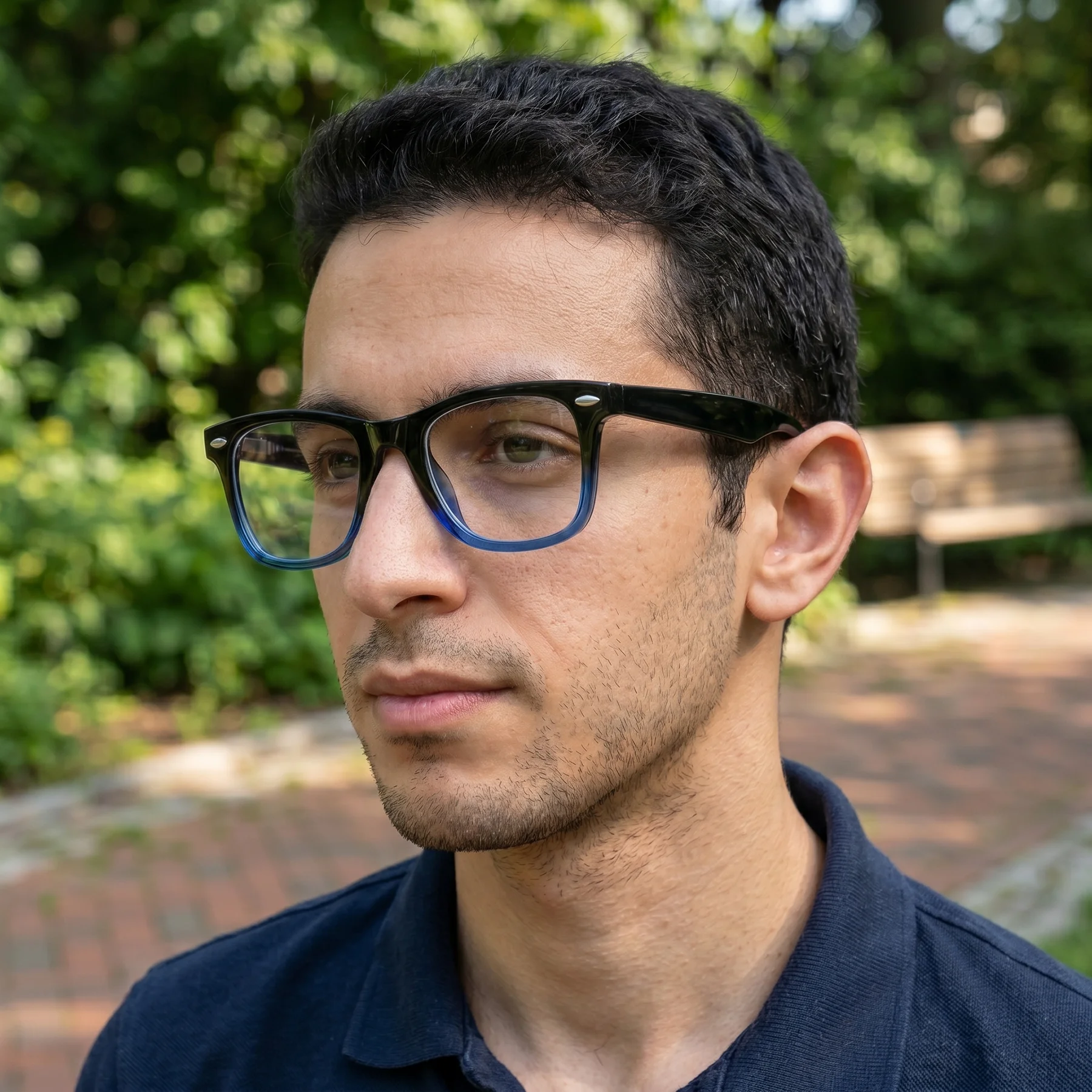 Stylish Gradient Frame Blue Light Blocking Glasses for Fashion, Office, and Reading