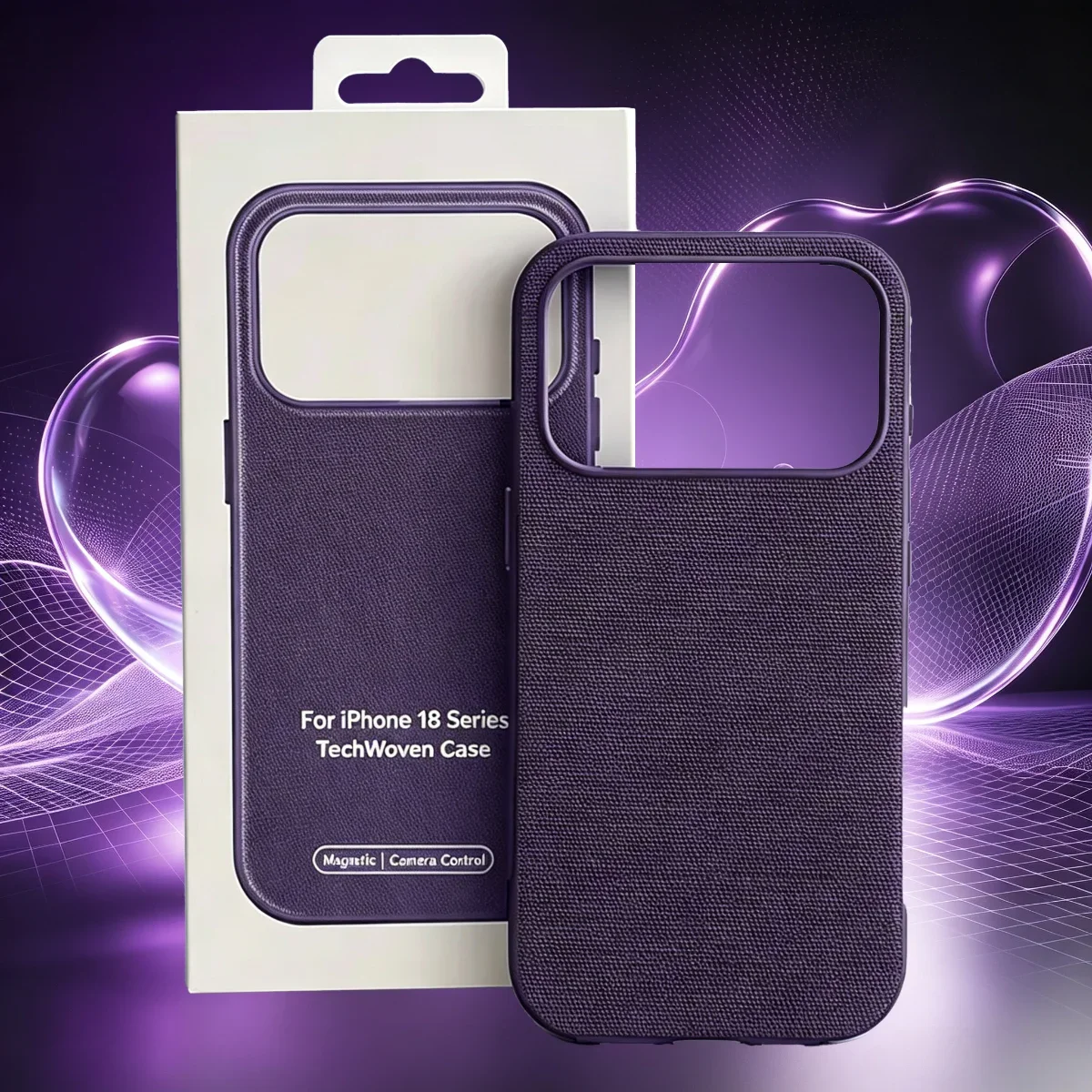 Premium Woven Texture Magnetic Phone Case - Shockproof & Charging Cover
