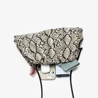 Ruched Serpentine Dumpling Bags for Women Pouch Handbag Cloud Clutch Snake Pattern Shoulder Crossbody Bag Luxury Designer Bag - Image 5